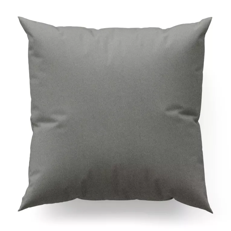 Poszewka szyta szara z gładkiej zaciemniającej tkaniny typu dimout