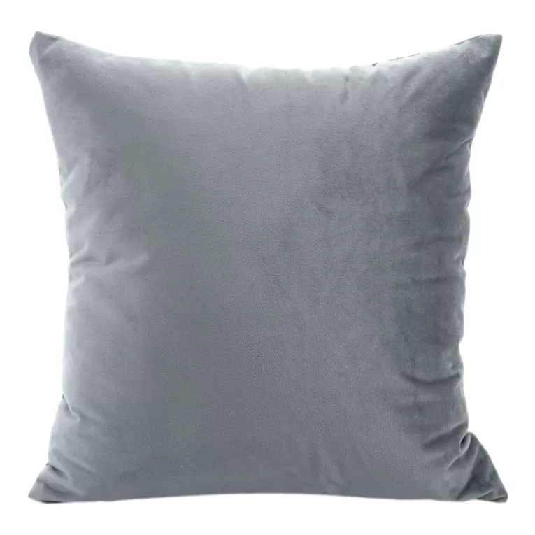 Poszewka na poduszkę 40x40 cm welwetowa grafitowa z połyskiem miękka i puszysta MELANIE