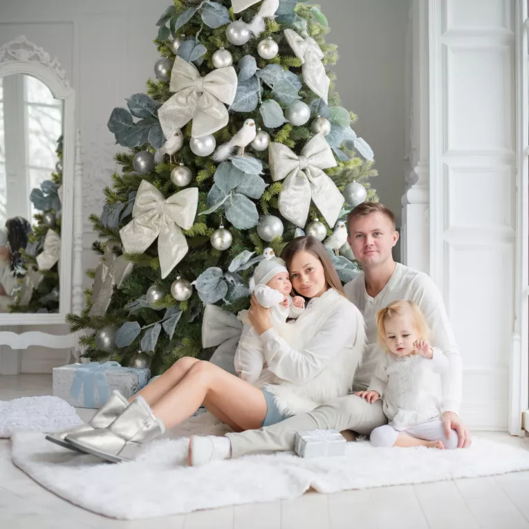 Zestaw ozdób choinkowych 120 szt. CZAR ZIMOWYCH ŚWIĄT