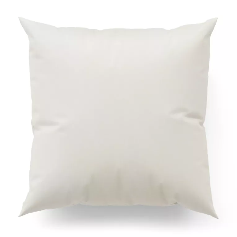 Poszewka szyta beżowa z gładkiej tkaniny w stylu eko