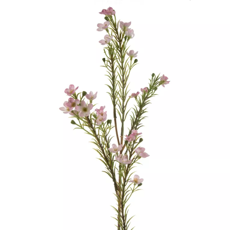 WOSKÓWKA kwiat sztuczny dekoracyjny z płatkami z jedwabistej tkaniny