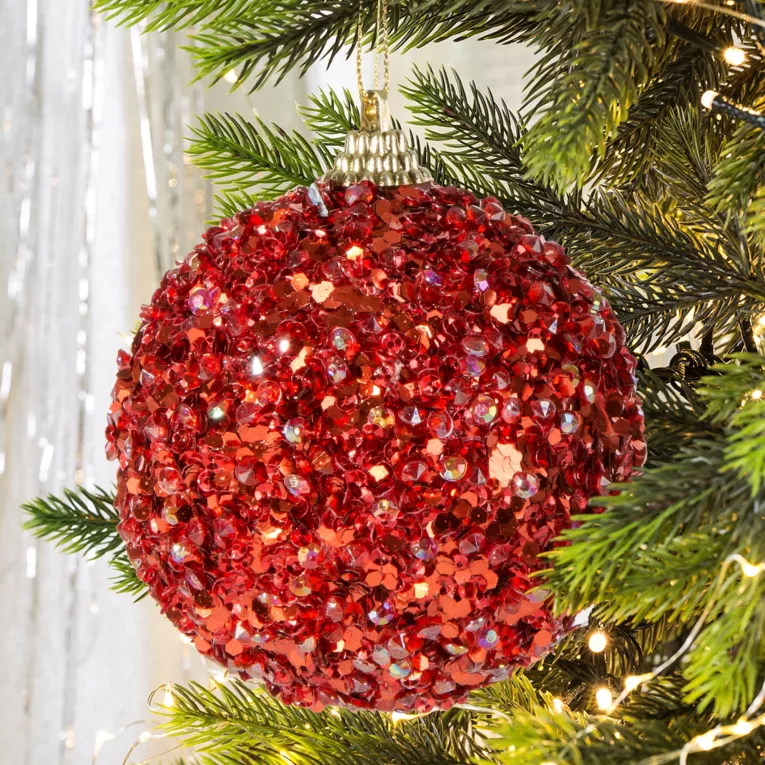 Bombka o trójwymiarowej szronionej powierzchni