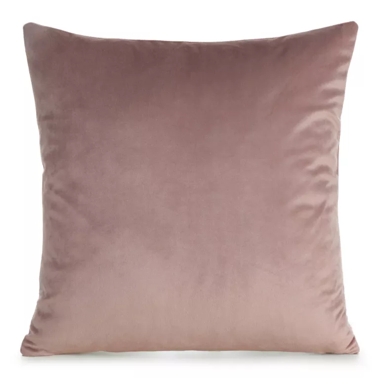 Poszewka na poduszkę 45x45 cm welwetowa, gładka ciemnoróżowa o delikatnym połysku GAJA 1