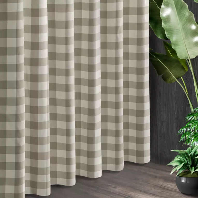 Tkanina zasłonowa  miękka w dotyku w stylu Eko