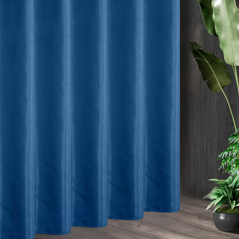 Tkanina zasłonowa z ozdobnym splotem i dodatkiem błyszczącej nici