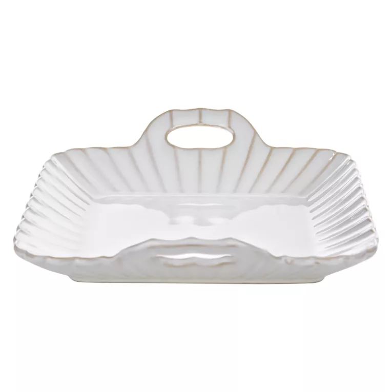 Patera dekoracyjna AVRIL z praktycznymi uchwytami w stylu eko