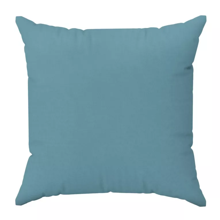 Poszewka szyta DORA - HIT błękitna z miękkiej tkaniny o welurowej strukturze