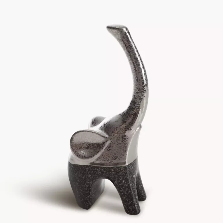 Figurka Słonia z glinki ceramicznej LEO