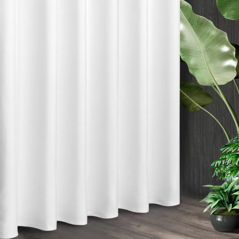 Tkanina zasłonowa jednokolorowa z drobnym ozdobnym wzorem