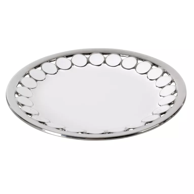 Patera ceramiczna EMELIA zdobiona subtelnym wzorem