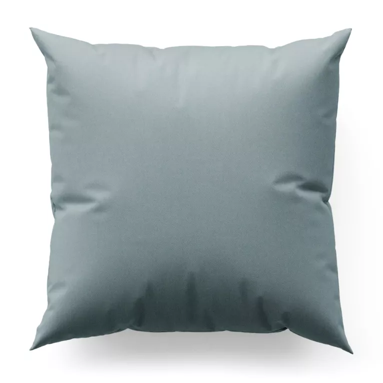 Poszewka szyta jasnoniebieska z miękkiej tkaniny w drobny wzór jodełkowy