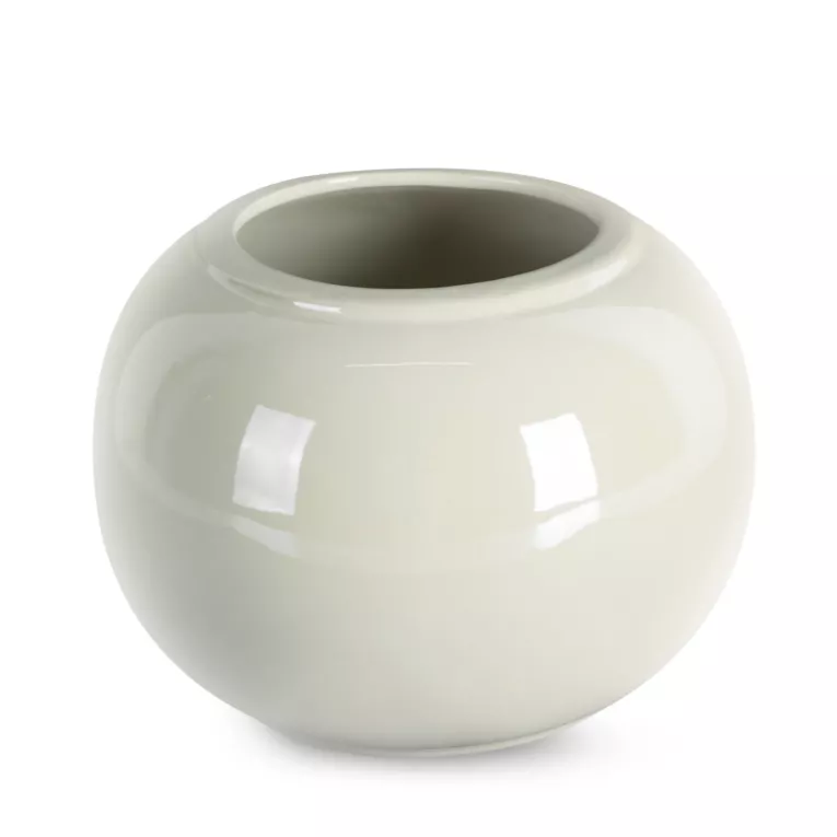 Osłonka ceramiczna na donicę SIMONA z perłowym połyskiem