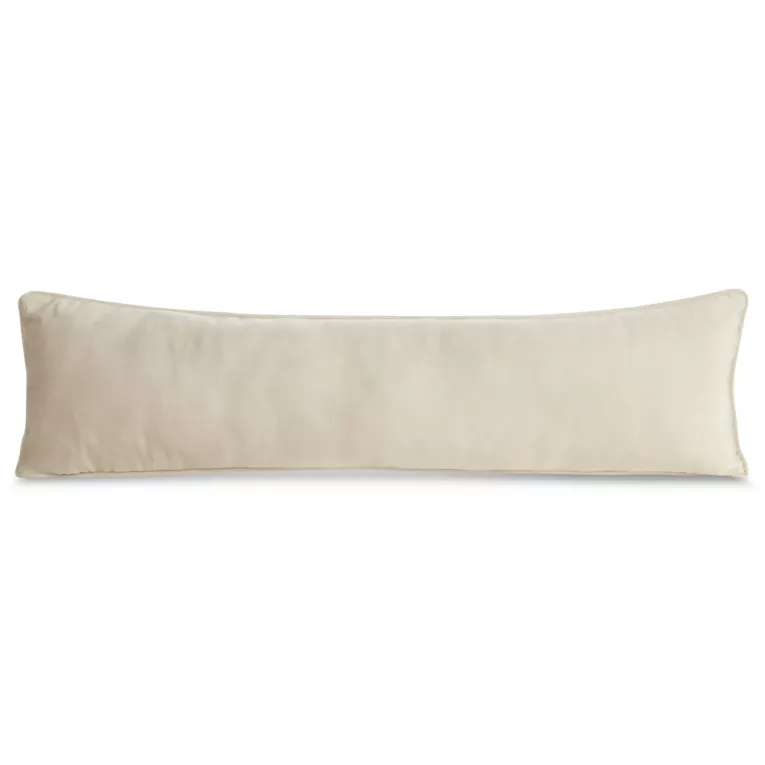 Poduszka 25x90 cm kremowa z welwetowej tkaniny - VELVET