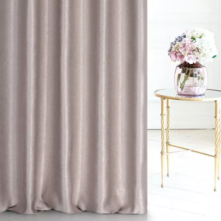 Tkanina zasłonowa, gładka, zaciemniająca tkanina z wyraźnym, strukturalnym splotem