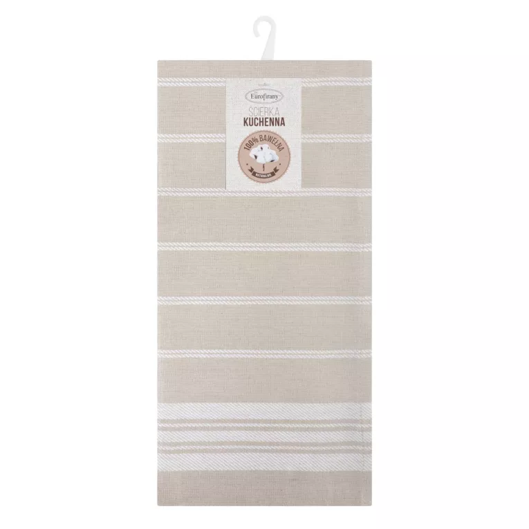Komplet ściereczek kuchennych 2szt 50x70 cm bawełniany kolor beżowy  200 g/m2 RUBI