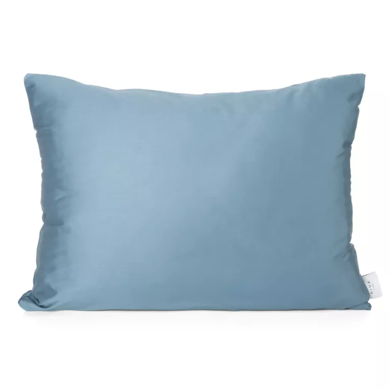 Poszewka na poduszkę 50x70 cm z satyny bawełnianej ciemnoniebieska DINA
