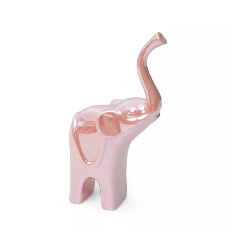 Słoń - figurka ceramiczna SIMONA z perłowym połyskiem