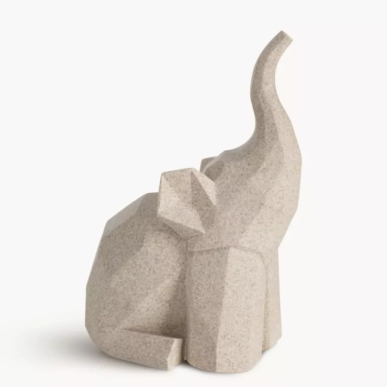 Figurka dekoracyjna SŁOŃ o geometrycznych liniach