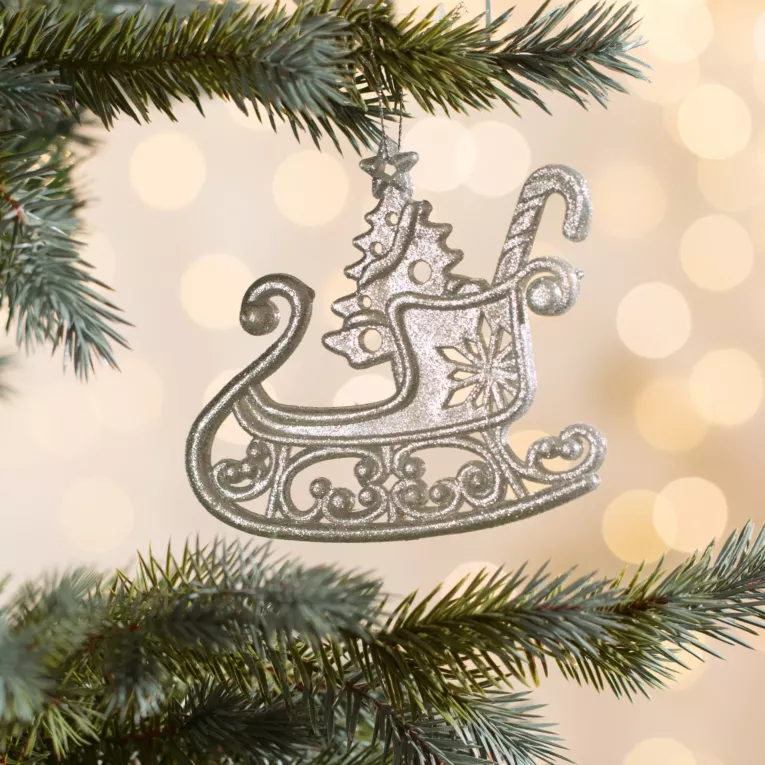 Ozdoba choinkowa SANIE dekorowana brokatem