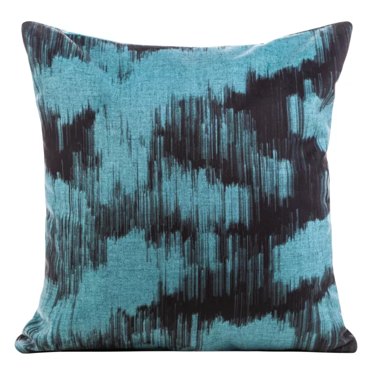 Poszewka welwetowa NIEBLA z nadrukiem z przecieranym wzorem