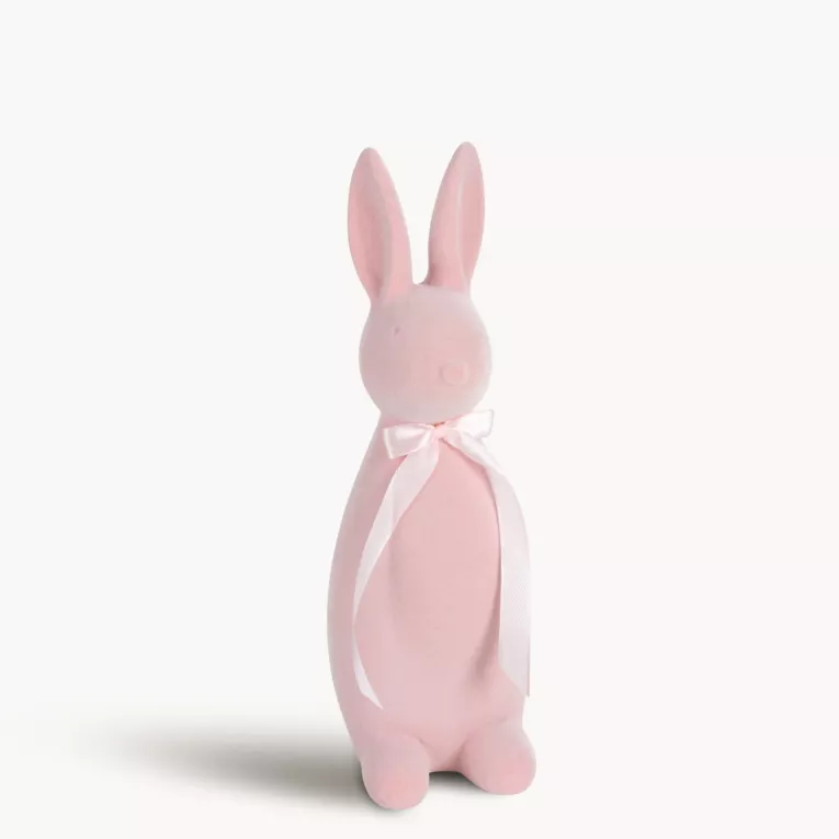 Wielkanocna figurka w kształcie zajączka o strukturalnym meszkowym wykończeniu