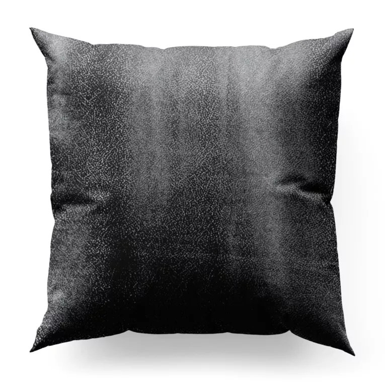 Poszewka szyta SAFARI grafitowa z miękkiej welwetowej tkaniny w wytłaczany drobny wzór