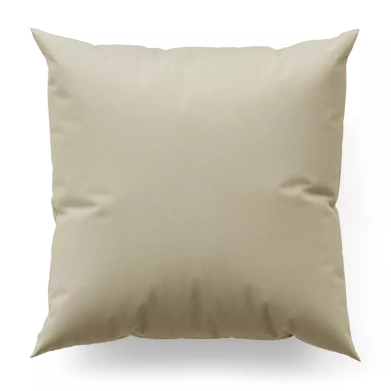 Poszewka szyta beżowa z tkaniny welwetowej zaciemniającej w 100%