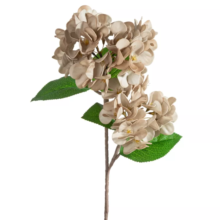 Kwiat sztuczny ciemnobeżowy z plastycznej pianki foamiran 50 cm