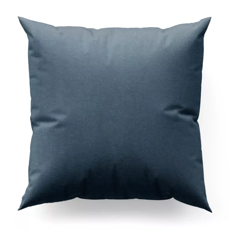 Poszewka szyta niebieska z szenilowej tkaniny