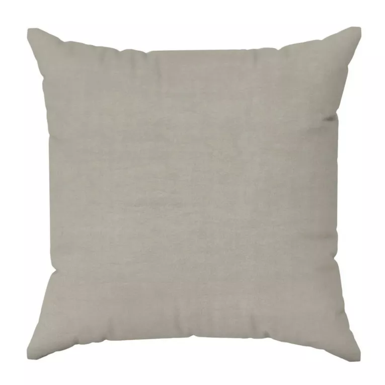 Poszewka szyta ENYA szarobeżowa z miękkiej półmatowej tkaniny welwetowej