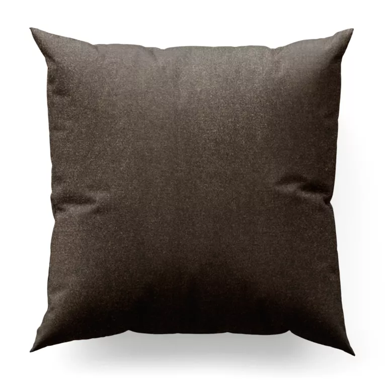 Poszewka na wymiar brązowa ze strukturalnej tkaniny typu blackout, zaciemniająca w 100%