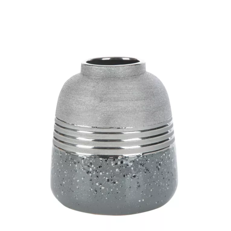 Wazon ceramiczny NELI o łączonych fakturach, nowoczesny