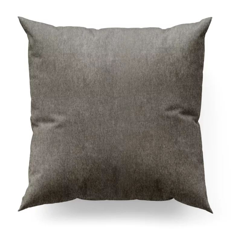 Poszewka szyta szara z tkaniny o szenilowej strukturze
