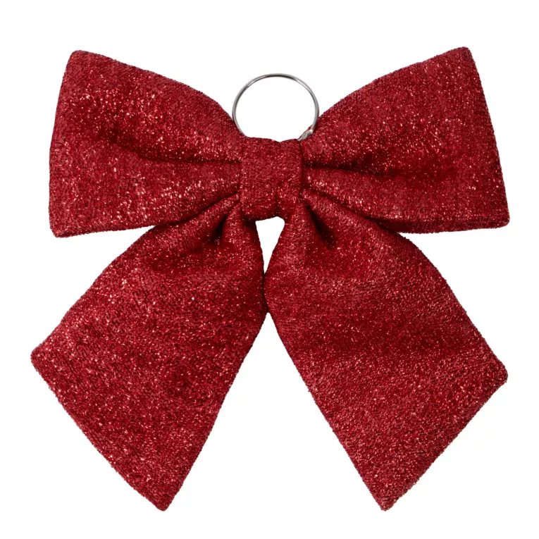 Świąteczna KOKARDA z akcentami lśniącymi