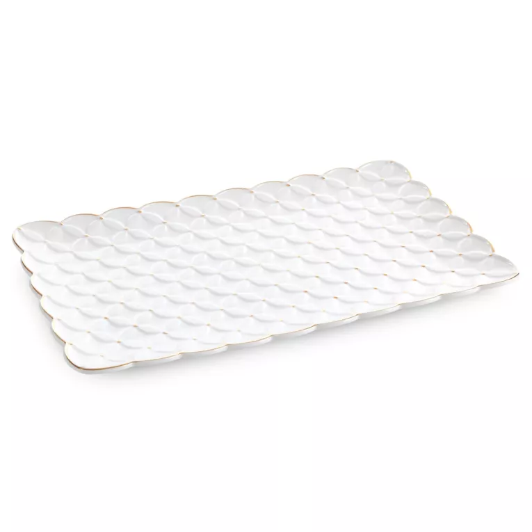 Patera dekoracyjna BELIA z złotymi akcentami