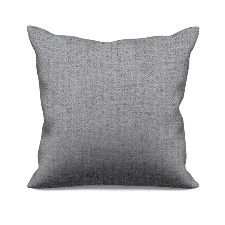 Poszewka szyta niebieska z miękkiej tkaniny z efektem melanżu