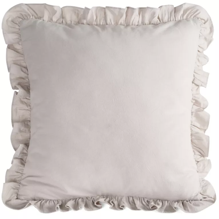 Poszewka na poduszkę 45x45 cm bawełniana z ozdobną falbanką - kolekcja SEA  SUMMER