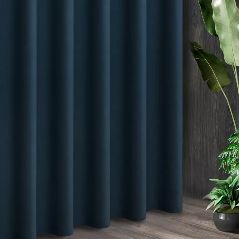 Tkanina zasłonowa ADORE gładka i miękka w dotyku o welurowej strukturze