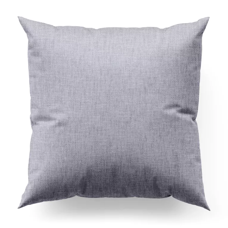 Poszewka szyta CASSIA popielata z miękkiej tkaniny o regularnym luźnym splocie wykończona obciążnikiem.