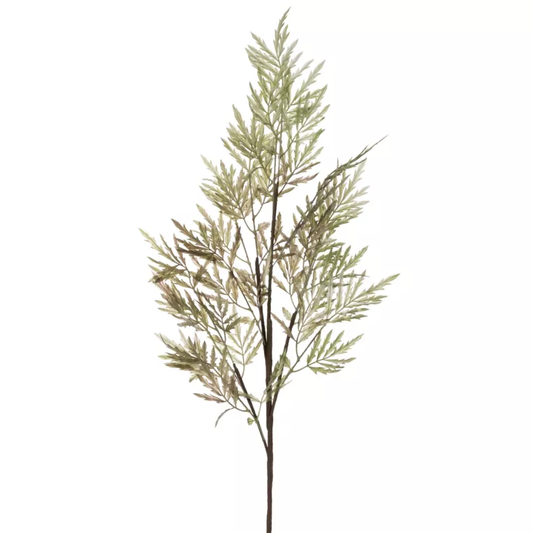 GAŁĄZKA OZDOBNA z drobnymi listeczkami, kwiat sztuczny dekoracyjny