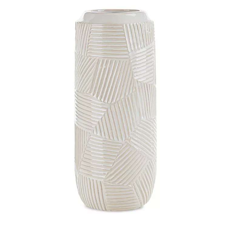 Wazon dekoracyjny ROMINA z wytłaczanym wzorem