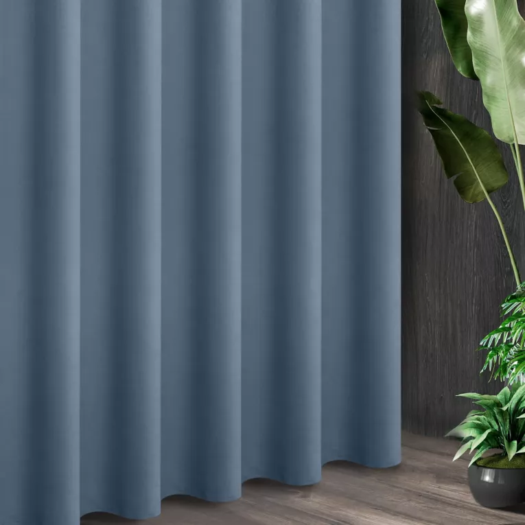 Tkanina zasłonowa ADORE gładka i miękka w dotyku o welurowej strukturze