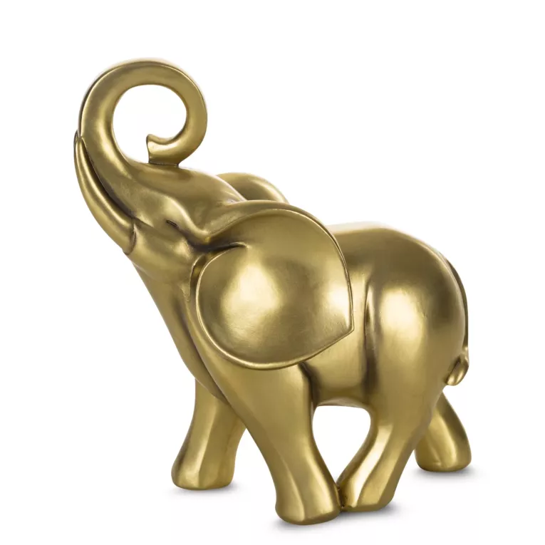 Figurka dekoracyjna SŁOŃ z uniesioną trąbą