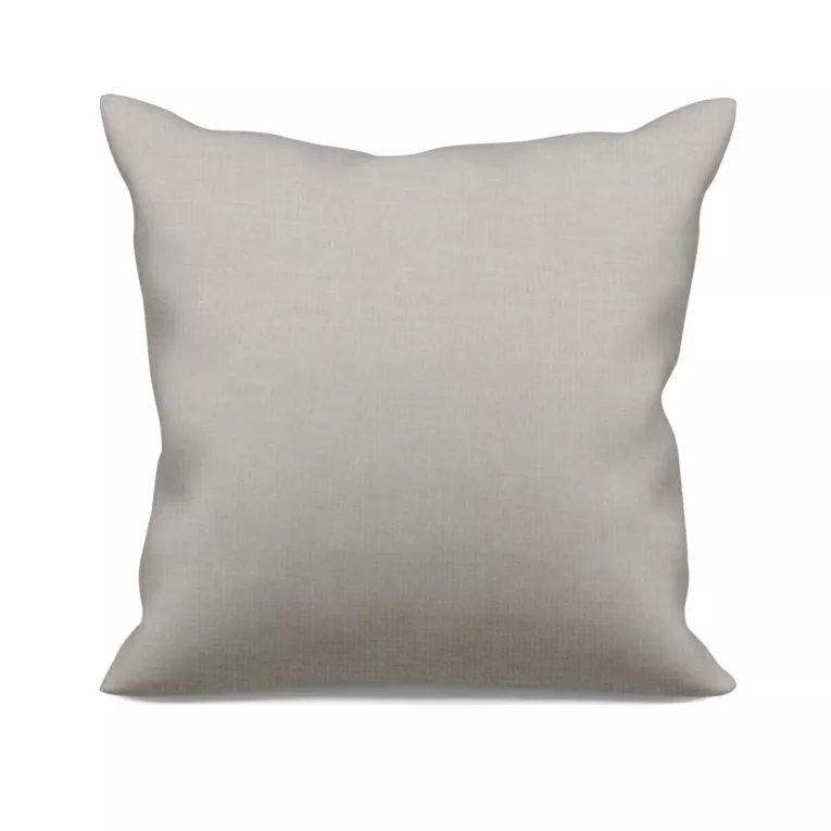 Poszewka szyta szarobeżowa z gładkiej, przyjemnej w dotyku tkaniny z efektem melanżu