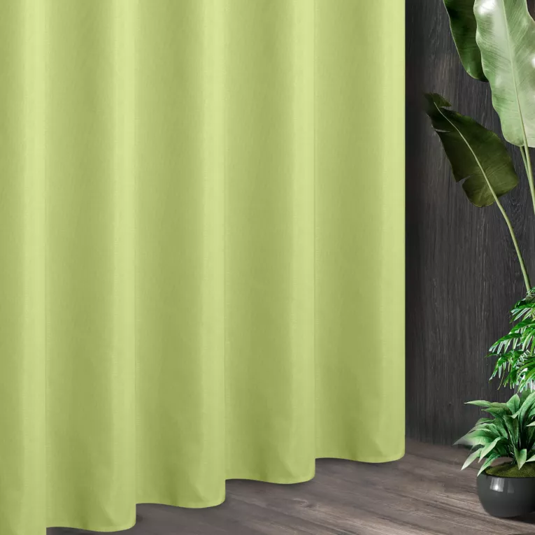 Tkanina zasłonowa z ozdobnym splotem i dodatkiem błyszczącej nici