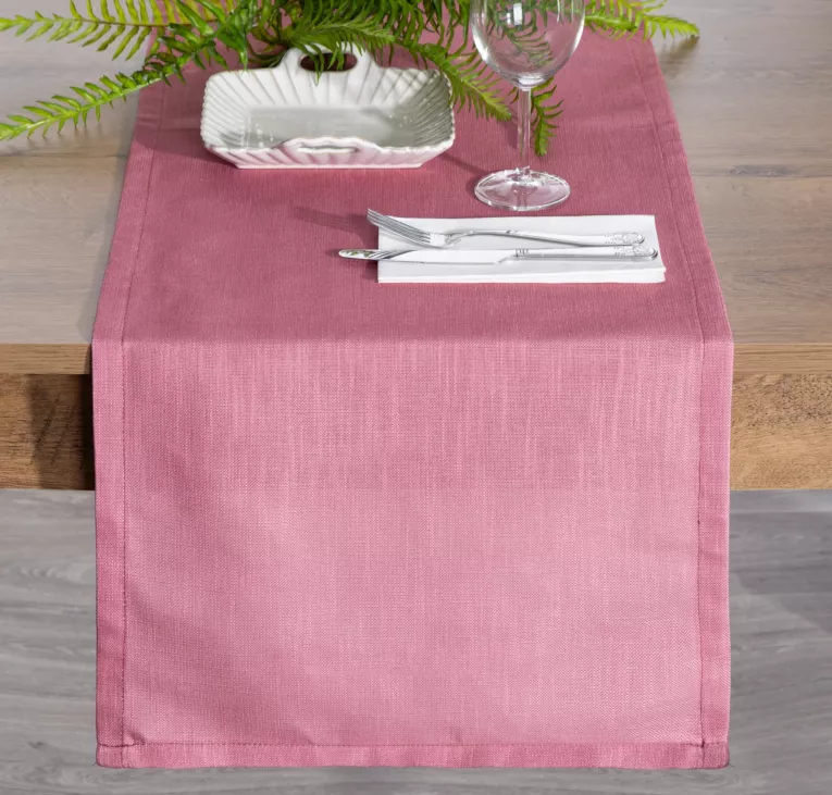 Bieżnik na stół naturalno, beżowy 40x140 cm SUMMER 6 z gładkiej i miękkiej tkaniny