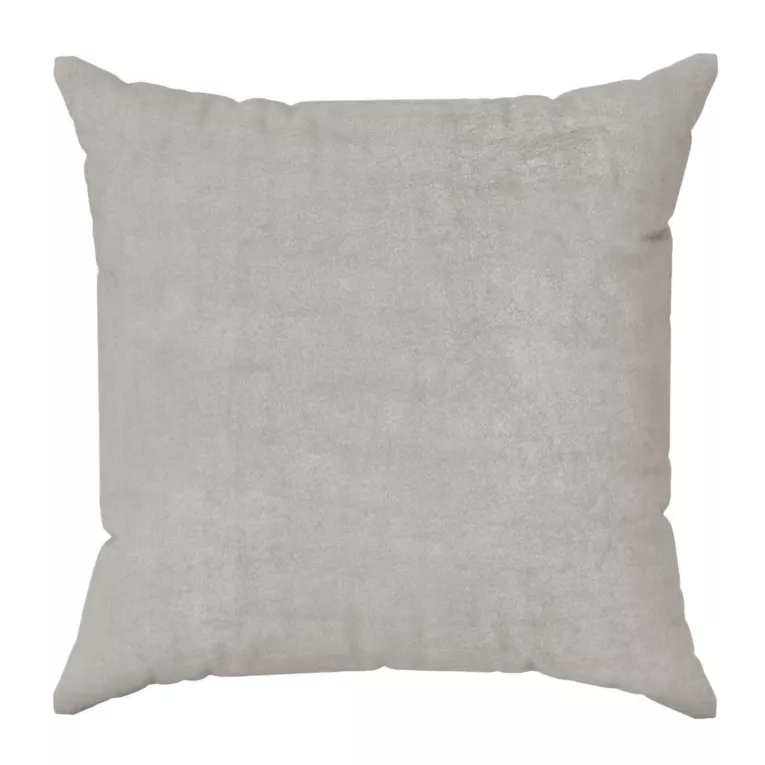 Poszewka szyta ENYA szarobeżowa z miękkiej półmatowej tkaniny welwetowej