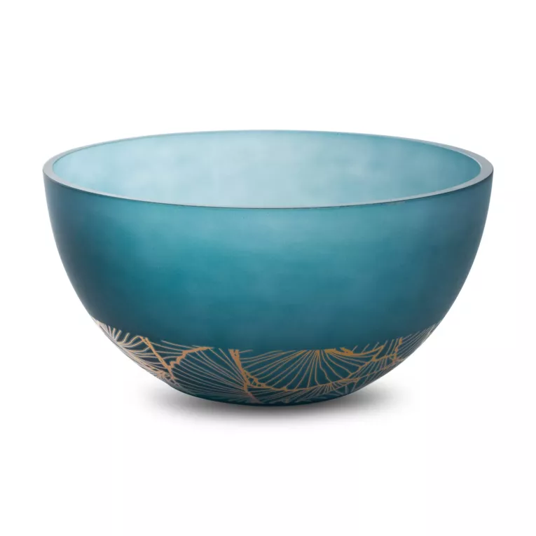 LIMITED COLLECTION Misa MUSA granatowo-złota z malowanego szkła artystycznego ENERGIA GRANATU