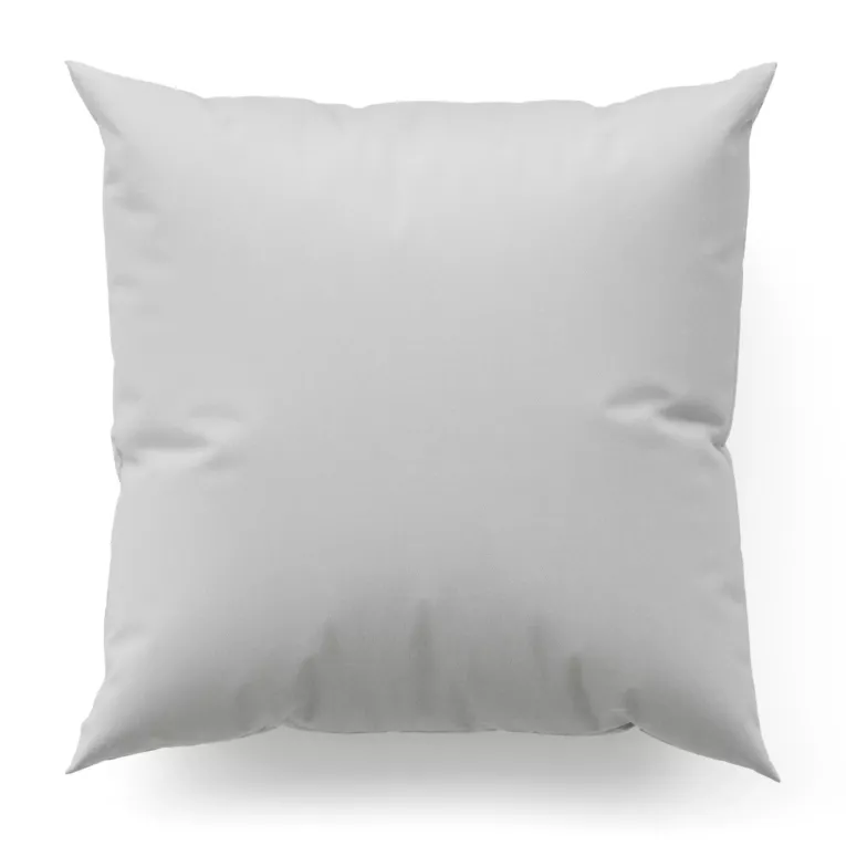 Poszewka szyta biała z miękkiej tkaniny z naturalnym splotem