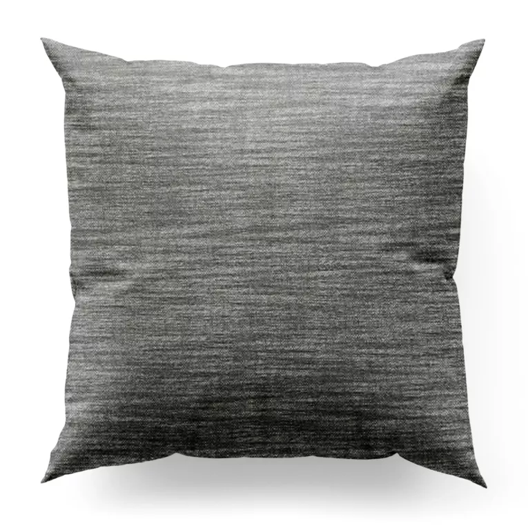 Poszewka szyta FELICITY grafitowa o naturalnym splocie w melanżowych odcieniach